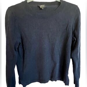 J. Crew Women's Navy Crew Neck Sweater